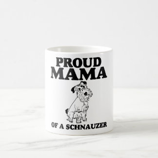 Stolze Mutter eines Schnauzer Kaffeetasse