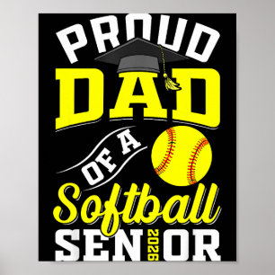 Stolze Mutter eines Softball-Absolventenjahrgangs  Poster