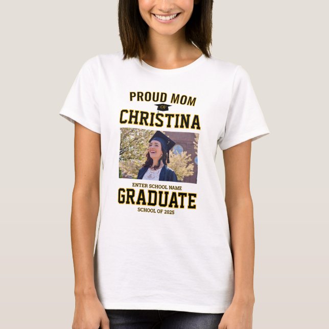 Stolze Mutter Eltern von Schüler der Klasse von 20 T-Shirt (Vorderseite)