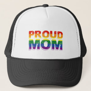 Stolze Mutter Gay Pride LGBT Regenbogen Mutter LGB Truckerkappe