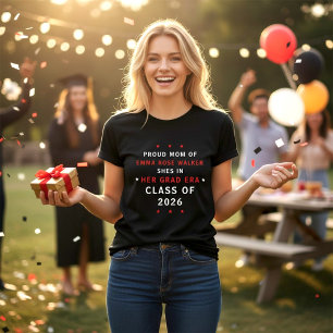 Stolze Mutter Ihr Abschlussjahrgang Klasse 2026 Ro T-Shirt