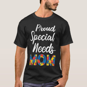 Stolze Mutter mit besonderen Bedürfnissen Autismus T-Shirt