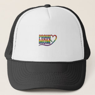 Stolze Mutter Regenbogen Herz Vintage Gravur Desig Truckerkappe