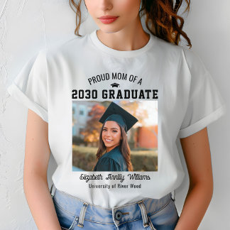 Stolze Mutter Senior Custom Jahr Absolventenfoto E Tri-Blend Shirt
