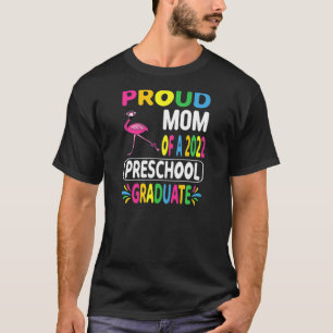 Stolze Mutter von 2022 Vorschule Flamingo mit Hut T-Shirt