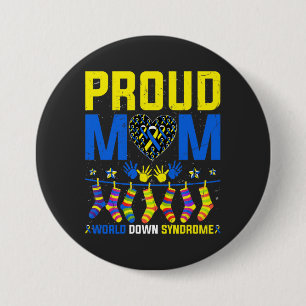 Stolze Mutter Welt-Down-Syndrom-Aufklärungstag Ban Button