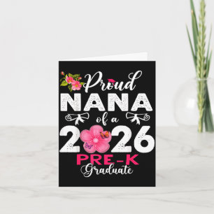 Stolze Nana des Vorschulabsolventen 2026 zum Mutte Karte