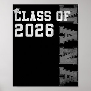 Stolze Nana eines Absolventen 2026 Abschluss Senio Poster