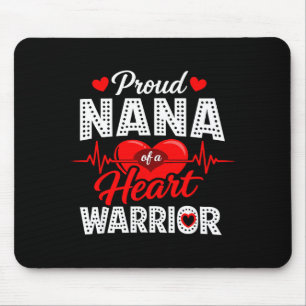Stolze Nana eines Herzens Kriegers Krankheitsbewus Mousepad