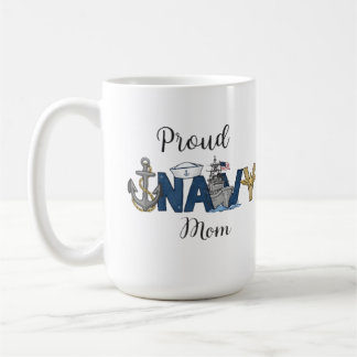 Stolze Navy-Mama Muttertag Kaffeetasse