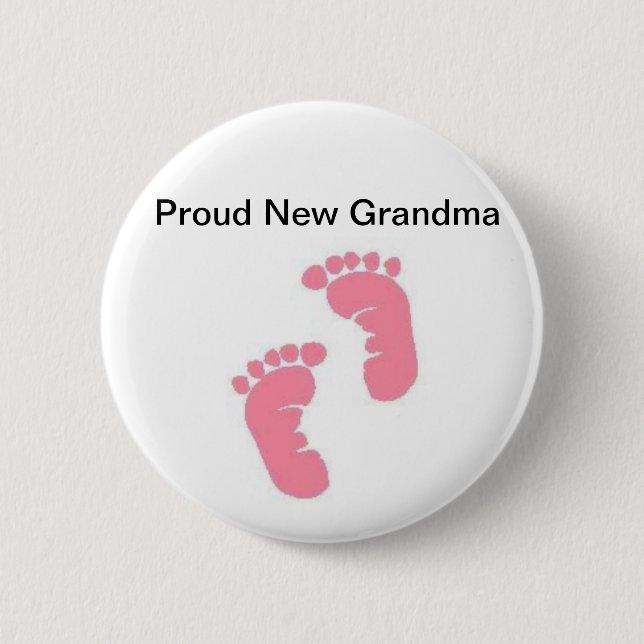 Stolze neue Großmutter Button (Vorderseite)