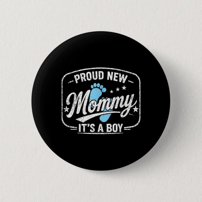 Stolze neue Mummy Es ist ein zu sein Ft Zeit Mutte Button (Vorderseite)