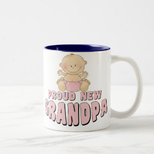 Stolze neue Opa-Mädchen Zweifarbige Tasse