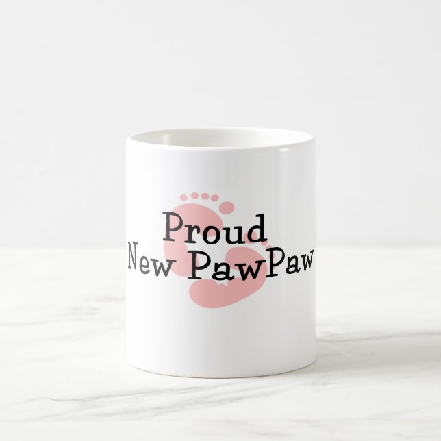 Stolze neue Papaya-Baby-Abdrücke Kaffeetasse (Mittel)