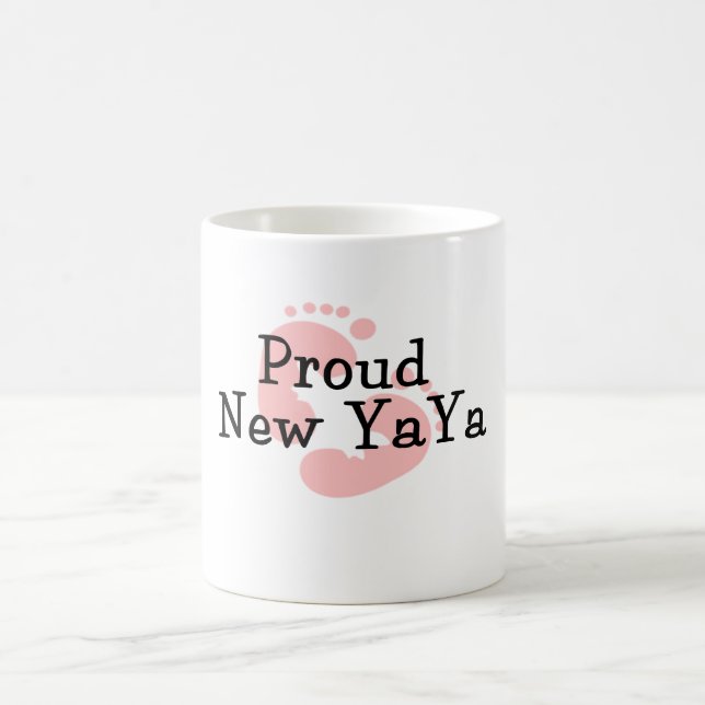 Stolze neue Yaya Baby-Abdrücke Kaffeetasse (Mittel)