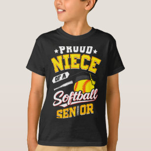Stolze Nichte einer Softball-Abschlussklasse 2027 T-Shirt