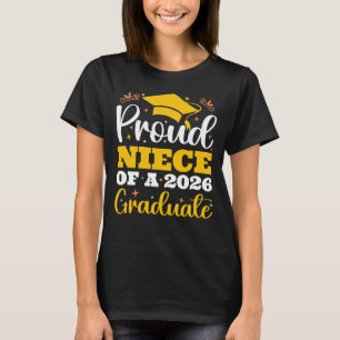 Stolze Nichte eines 2026 personalisierten Absolven T-Shirt