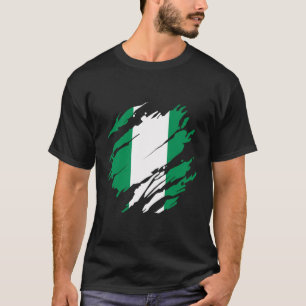 Stolze nigerianische Flagge fahndet Nigeria T-Shirt