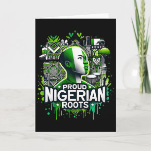Stolze Nigerianische Wurzeln Schwarze Geschichte M Karte