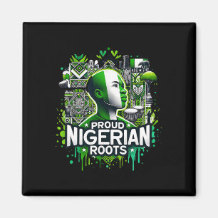 Stolze nigerianische Wurzeln Schwarze Geschichte M Magnet