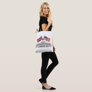 Stolze norwegisch-amerikanische Tragetasche Tasche