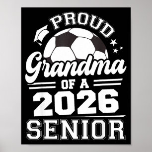 Stolze Oma 2026 Senior Fußball Illustration Poster