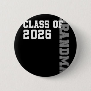 Stolze Oma eines 2026 Absolventen Abschluss Senior Button