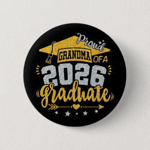 Stolze Oma eines 2026 Absolventen Abschluss Senior Button