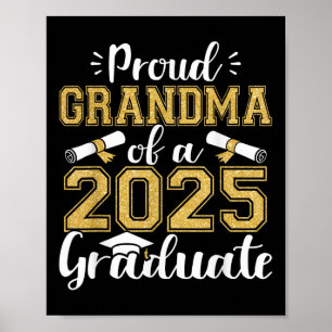 Stolze Oma eines Absolventen von 2025 für die Fami Poster