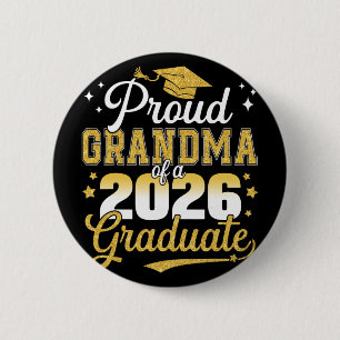 Stolze Oma eines Cl von 2026 Absolvent Senior Abso Button