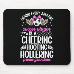Stolze Oma eines Fußballspielers Großmutter Fußbal Mousepad