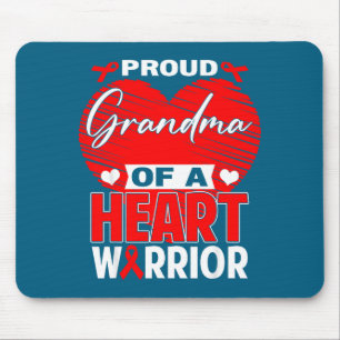 Stolze Oma eines Heart Warriors Herzkrankheit bewu Mousepad