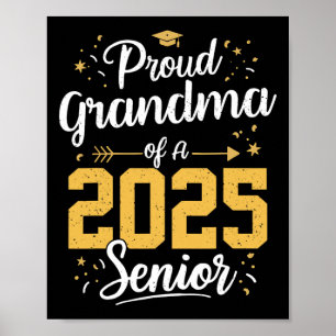 Stolze Oma eines Seniors 2025 Cl von 2025 Abschlus Poster