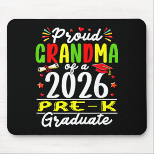 Stolze Oma von 2026 Vorschul-Absolventin Muttertag Mousepad