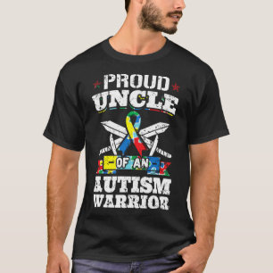 Stolze Onkel eines Autismus Krieger Autistische Au T-Shirt