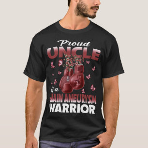 Stolze Onkel eines Gehirnaneurysma Kriegerbewussts T-Shirt