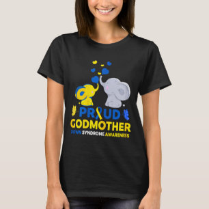 Stolze Patentante Down-Syndrom-Bewusstseins-Kunstw T-Shirt