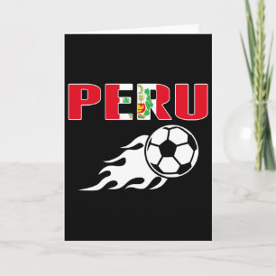 stolze peruanische Fußballfans Trikot peruanische Karte