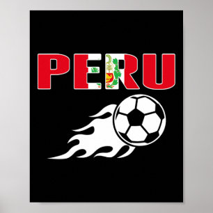Stolze peruanische Fußballfans Trikot peruanische Poster