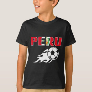 Stolze peruanische Fußballfans Trikot peruanische T-Shirt
