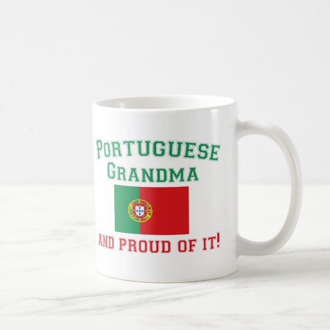 Stolze portugiesische Großmutter Kaffeetasse (Rechts)