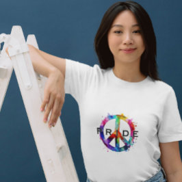 Stolze Regenbogenfarbe für LGBTQ-Gemeinschaft T-Shirt