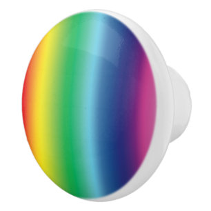Stolze Regenbogenfarben - Keramik ziehen Keramikknauf