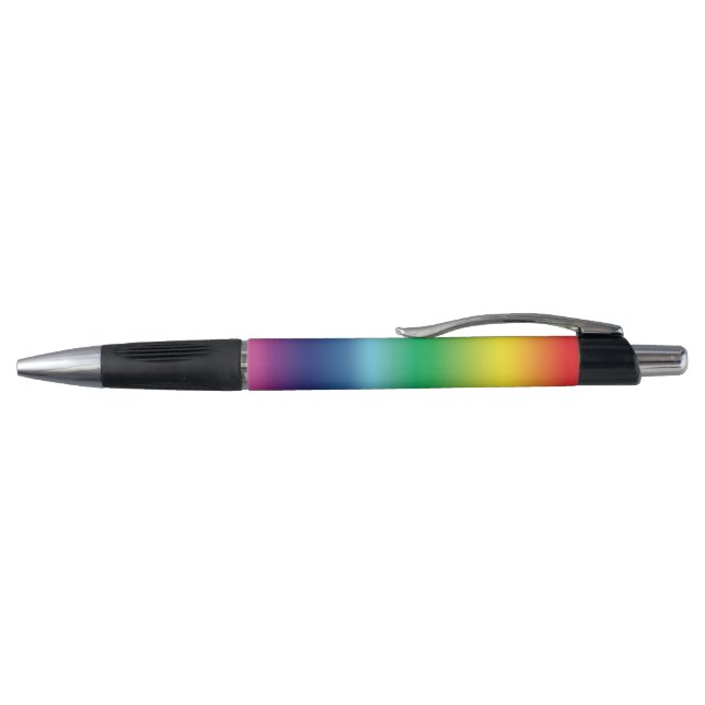 Stolze Regenbogenfarben lgbtq lgbt Gay Flagge Kugelschreiber (Oberseite)
