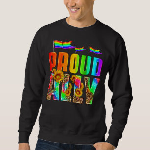 Stolze Regenbogenflagge Herz Lgbtq Gay und Lesbia Sweatshirt