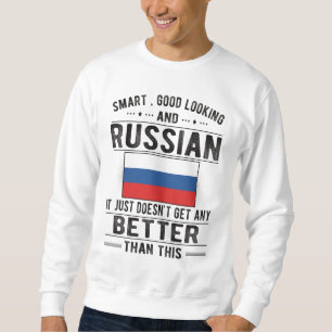 Stolze russische Flagge Russland Erbe russische Wu Sweatshirt