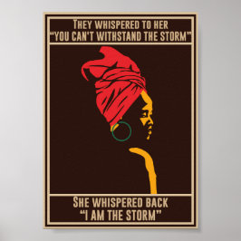Stolze schwarz-afrikanische Frauen, ich bin der St Poster