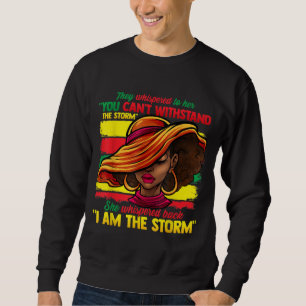 Stolze schwarzafrikanische Ladys Black History Sweatshirt