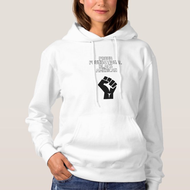 Stolze schwarze FBA-Hoodie der Stiftung Hoodie (Vorderseite)