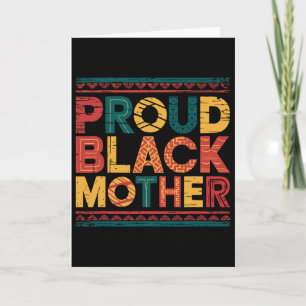 Stolze schwarze Mutter Afro Melanin Mutter Drogen Karte
